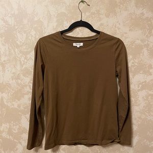 Madewell Dark Olive Green Long Sleeve Tshirt